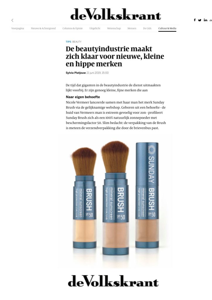 NL 2091 juni online Volkskrant Cover - Sunday Brush