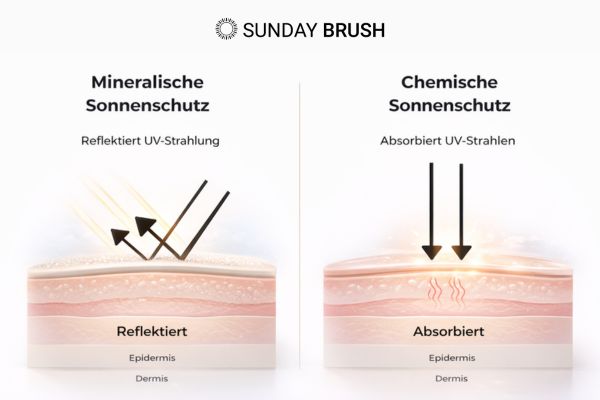 Mineralischer und chemischer Sonnenschutz Vergleich